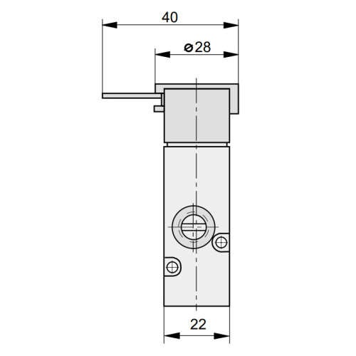 Valva 3/2 de panou, actionare cu buton, seria S9 Parker-Origa